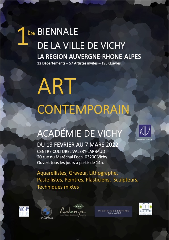 Affiche 1ere biennale de la ville de Vichy